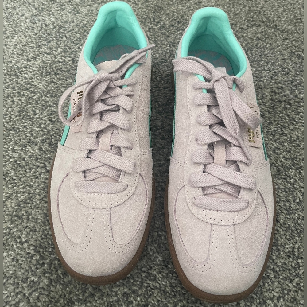NWOT Puma Palermo Suede Classic Casual Sneaker Lavender Alert-Safe Lake Size 8.5 - Picture 5 of 8
